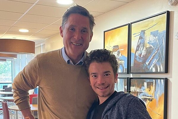 With the heroic Brandon, the oldest man in the country living with Argininosuccinic Aciduria.