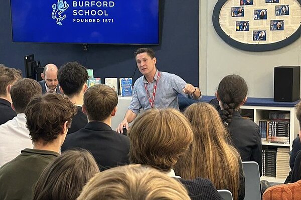 ...and had just as great a time meeting students at Burford School!