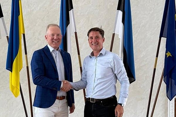 With Marko Mihkelson, Chair of Estonia's Foreign Affairs Committee With Marko Mihkelson, Chair of Estonia's Foreign Affairs Committee