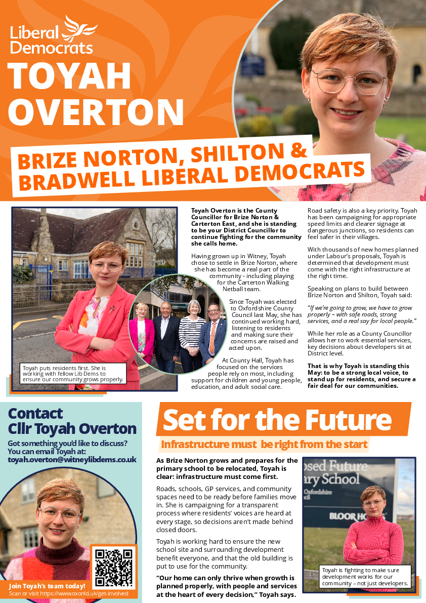 Toyah Overton - Brize Norton & Shilton