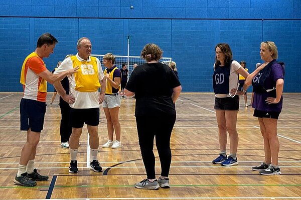 I enjoyed playing Walking Netball with Ed and the Carterton Wigglers