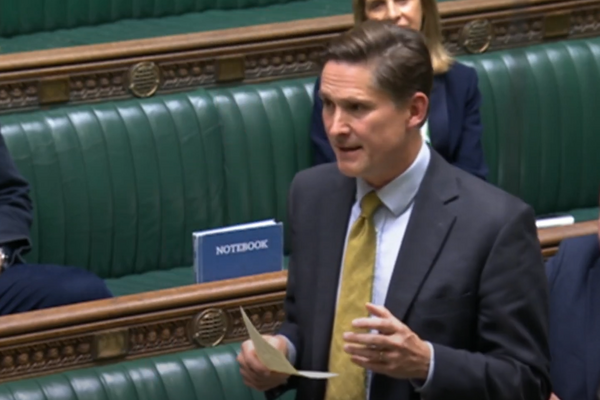 Charlie in parliament