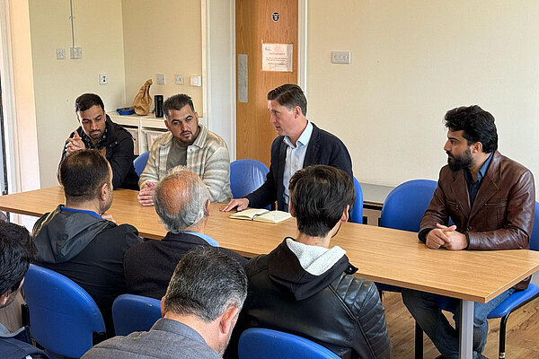 Meeting members of the Afghan relocation scheme in Watchfield