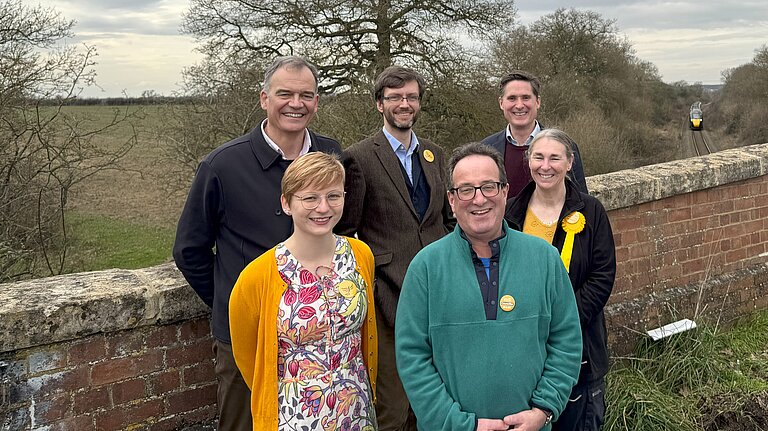 Oxfordshire County Council candidates are working with Charlie to restore our rail links
