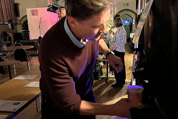 I loved pouring the first pint at the Beer and Bangers Festival in Faringdon!