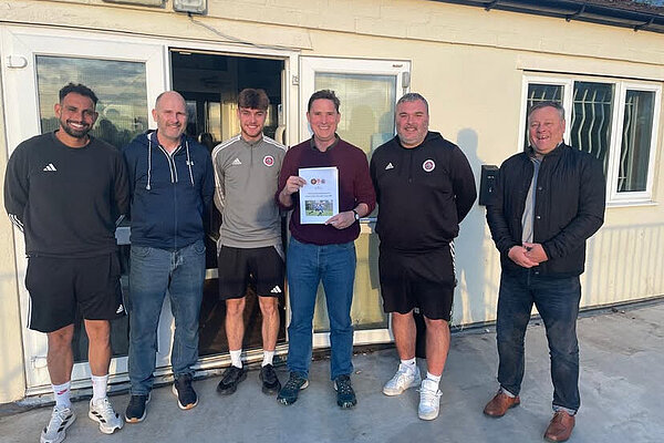 Meeting with Carterton Football Club to discuss the very exciting plans to redevelop the club