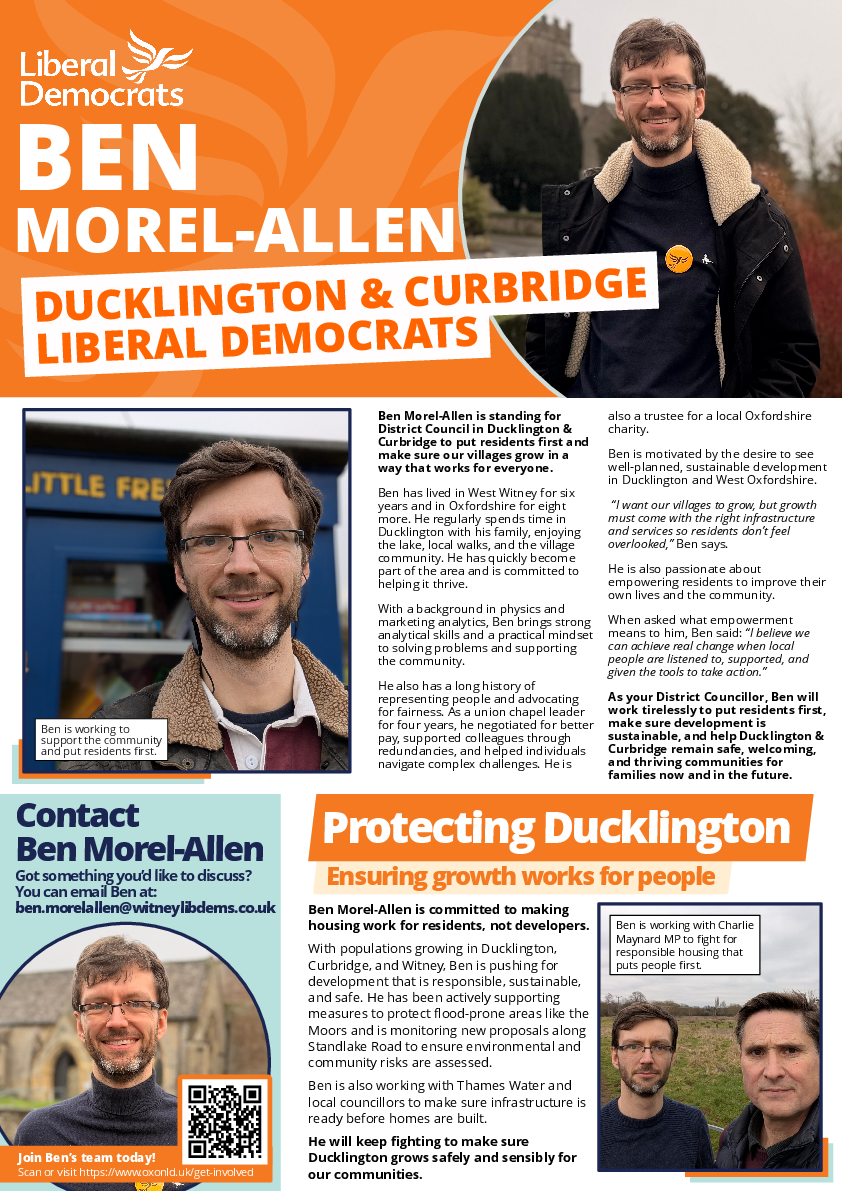Ben Morel-Allen - Ducklington & Curbridge
