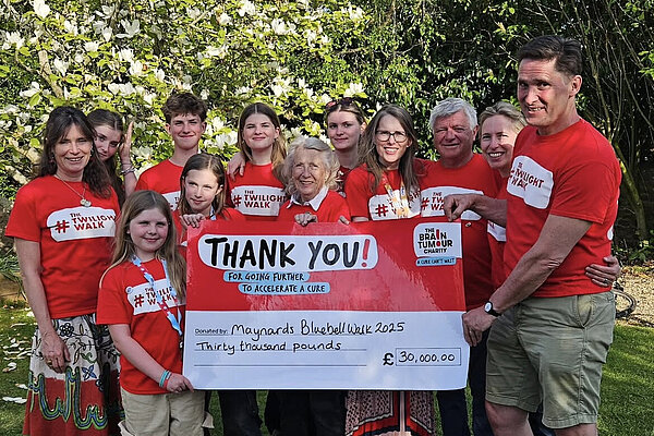 Brain Tumour Charity fundraising walk