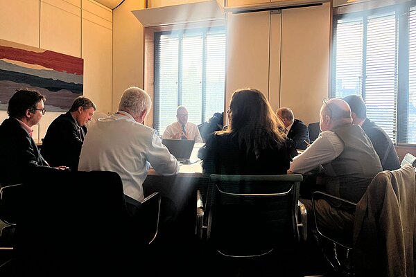 At the roundtable discussion with the Environment Agency.